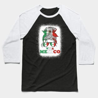 Mexico Independence Day Viva Mexico Pride Women Mexican Flag Baseball T-Shirt